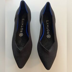 Rothy's The Point, Black, Size 7. Like new, worn twice.